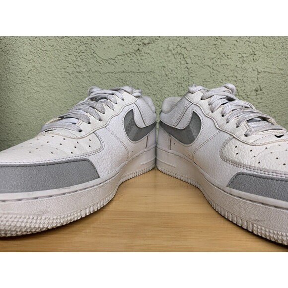 Rare  Nike Air Force 1 \'07 LV8‎ Under Construction White Grey BQ4421-100 Size 9 main image 7